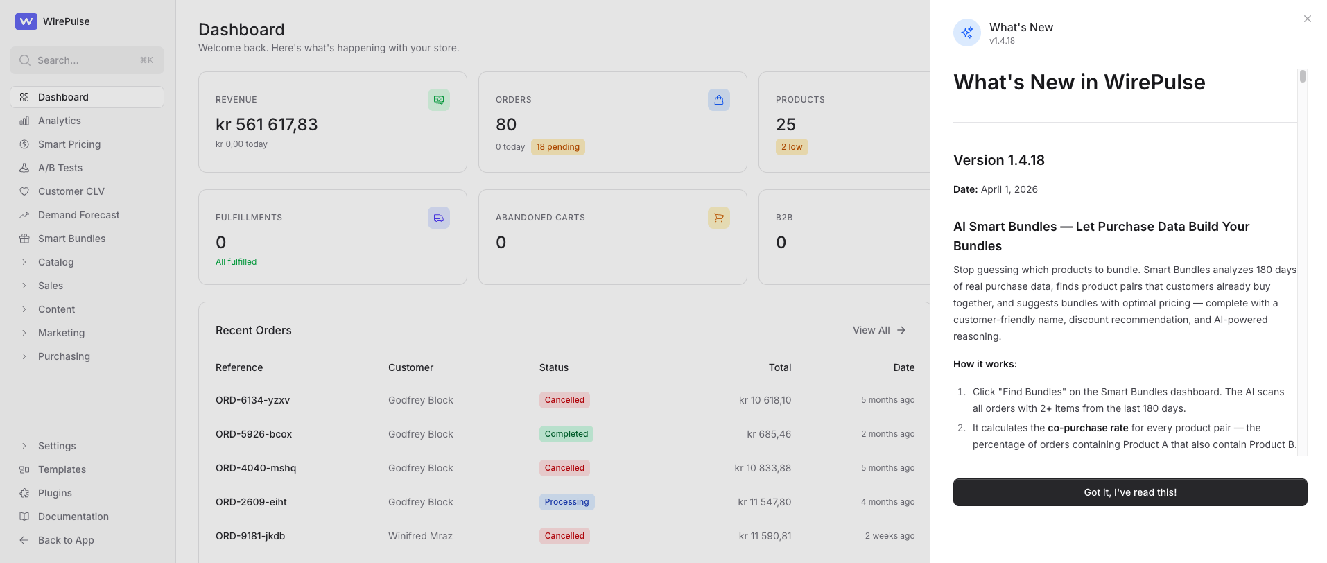 WirePulse Dashboard